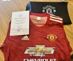 024 Marcus Rashford signed Manchester United Football Shirt +Presentation Case