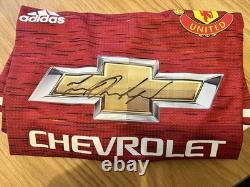 024 Marcus Rashford signed Manchester United Football Shirt +Presentation Case