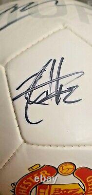 087 Signed Manchester United Football with COA