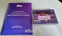 10/25 Topps Champions League 30 Seasons Andy Cole Manchester United Signed Card