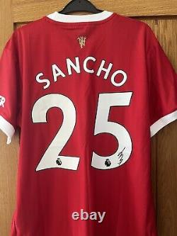 100% authntic signed manchester unted Sancho shirt COMES WITH COA