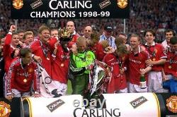 1998-99 Manchester United Treble Winners Home Shirt Squad Signed inc. Beckham