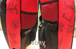 1998-99 Manchester United Treble Winners Signed Golf Bag Ferguson & Solskjaer ++