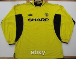 1999-00 Mark Bosnich Signed Manchester United Champions Goalkeeper Shirt + COA