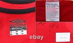 2000-01 Manchester United Champions Home Shirt Multi Signed inc. Ferguson + COA