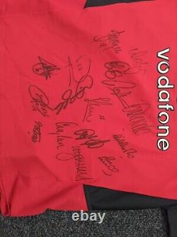 2002 03 Manchester United Champions Home Shirt Squad Signed With Coa