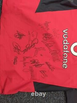 2002 03 Manchester United Champions Home Shirt Squad Signed With Coa- Bnwt