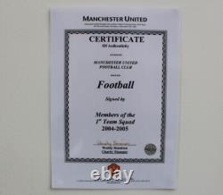 2004-05 Manchester United Football Squad Signed inc. Rooney, Giggs & Scholes COA