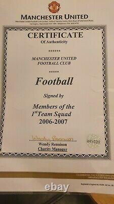 2006 2007 Signed Manchester United Football