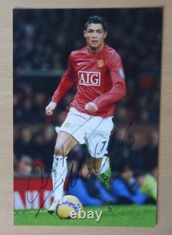 2007-08 Cristiano Ronaldo Signed Manchester United Action Photograph with COA