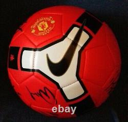 2008 09 Manchester United Football Signed 16 Scholes Park Giggs COA Man Utd Ball