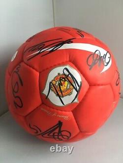 2008-9 Manchester United Team Man Utd Signed Football 17 Signatures Authentic