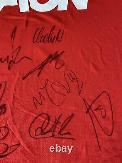 2010/11 Manchester United Signed By 11 Rio Vidic Carrick Park Shirt Man Utd COA