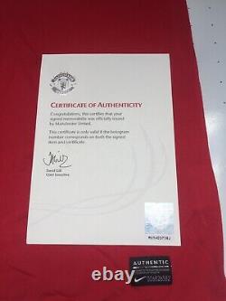 2010 2011 Paul Scholes Manchester United Signed Shirt Man Utd COA England BNWT