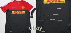 2012-13 Manchester United Champions Training Shirt Multi Signed inc. Scholes COA 2012-13 Manchester United Champions Training Shirt Multi Signed inc. Scholes COA