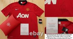 2013-14 Manchester United Home Shirt Signed by Tom Cleverley with Official COA