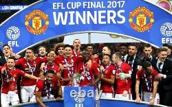 2016-17 Manchester United Europa League Winners Shirt Squad Signed + COA & Map