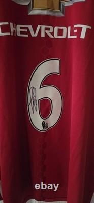 2016-17 Manchester United Home Shirt Signed by Paul Pogba RARE