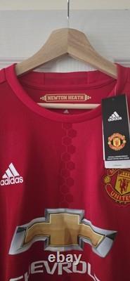 2016-17 Manchester United Home Shirt Signed by Paul Pogba RARE