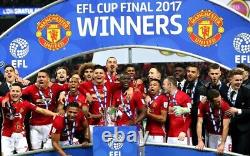 2016-17 Official Manchester United Football Squad Signed Cup Double Winners