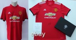 2017-18 Manchester United Home Shirt Signed by Romelu Lukaku with Official COA