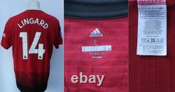 2018-19 Manchester United Home Shirt Signed by 12 Club Legends COA & Map (31600)