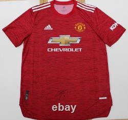 2020-21 Manchester United Home Shirt Signed by Anthony Martial with COA (24504)