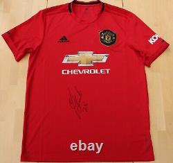 2020-21 Official Manchester United Home Shirt Signed by Odion Ighalo + COA