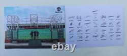 2022-23 Manchester United EFL Cup Win Home Shirt Squad Signed COA & Map (24406)