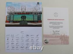 2022-23 Manchester United Football Squad Signed inc. Fernandes + Official COA