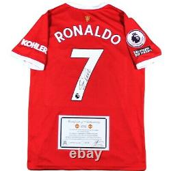 2022 CRISTIANO RONALDO SIGNED Manchester United ADIDAS JERSEY withCOA #7