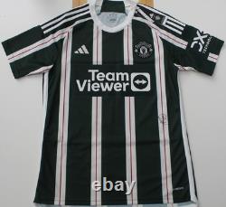 2023-24 Manchester United FA Cup Winners Away Shirt Signed by Rasmus Hojlund COA