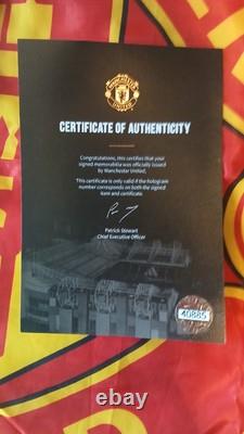 2023-24 Manchester United FA Cup Winners Football Squad Signed + Official COA