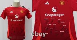 2024-25 Manchester United Women Home Shirt Squad Signed inc. Toone & Le Tissier