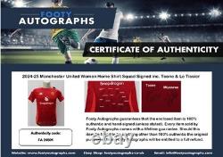 2024-25 Manchester United Women Home Shirt Squad Signed inc. Toone & Le Tissier