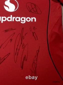 2025/2026 MUFC Numbered MU042360 COA Manchester United Squad Signed Shirt