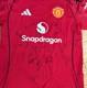 2025/26 Man United Home Shirt With Coa Hand Signed By 14 Players Inc Coach