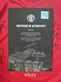 2025-26 Manchester United Women Home Shirt Squad Signed