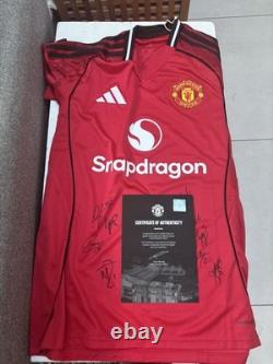 2025-26 Manchester United Women Home Shirt Squad Signed