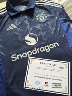 AMAD DIALLO Signed 24/25 Away Manchester United Europa League Shirt With COA