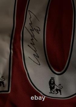 Adidas Manchester United Home Football Shirt Rooney 10 Signed Autograph Original