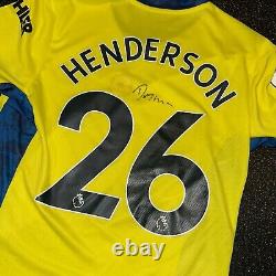 Adidas Manchester United Match Issue & Signed GK Poppy Shirt Henderson