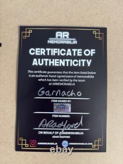 Alejandro Garnacho Hand Signed Manchester United Framed Shirt With COA