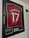 Alejandro Garnacho Manchester United Fc Signed Framed Shirt With Coa