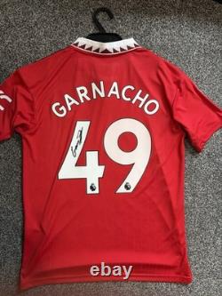 Alejandro Garnacho Manchester United Signed Shirt