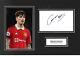 Alejandro Garnacho Signed 12x8 Photo Display Manchester United Memorabilia COA