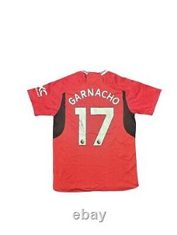 Alejandro Garnacho Signed Manchester United Football Shirt