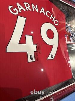 Alejandro Garnacho signed Manchester United shirt