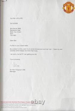 Alex Ferguson, Hand Signed Official Manchester United Letter & COA