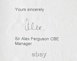 Alex Ferguson, Hand Signed Official Manchester United Letter & COA